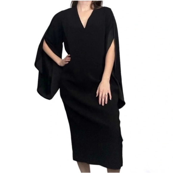 Dion Lee Dresses & Skirts - Dion Lee Long Cape Sleeve Midi Dress Black